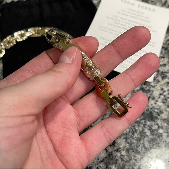 New Eddie Borgo Supra Gold 12 Karat Chain Link Necklace - Picture 7 of 7